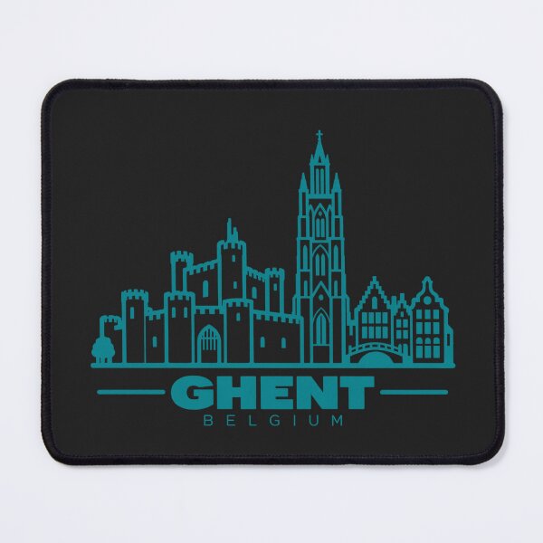 Item preview, Ghent Belgium Line Art Skyline Poster designed and sold by CMYKStudio.