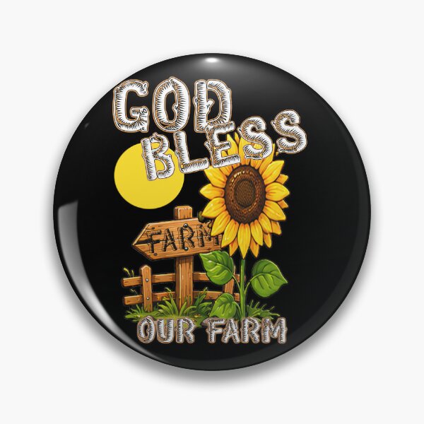 Item preview, God Bless Our Farm Sunflower Rural Country Life designed and sold by Jt41.