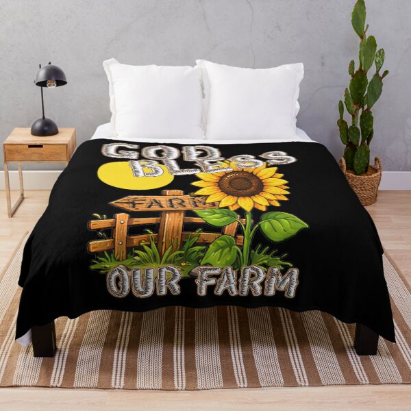 Item preview, God Bless Our Farm Sunflower Rural Country Life designed and sold by Jt41.