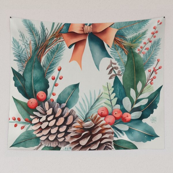 Item preview, Christmas Wreath with Winter Berries designed and sold by Gustavo Navarro.