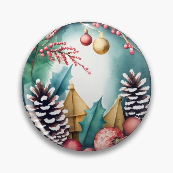 Artikelvorschau, Festlicher Weihnachtskranz mit Tannenzapfen entworfen und verkauft von Gustavo Navarro.