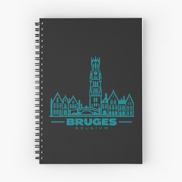 Item preview, Bruges Belgium Line Art Landmark Poster designed and sold by CMYKStudio.