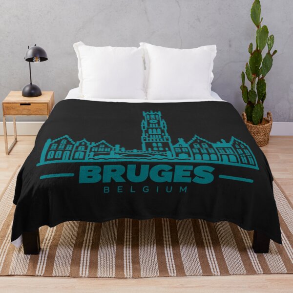 Item preview, Bruges Belgium Line Art Landmark Poster designed and sold by CMYKStudio.