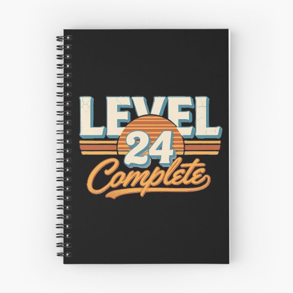 Item preview, Level 24 Complete Distressed Halftone Retro Vintage 24th Birthday Design designed and sold by Zizo-DR44.