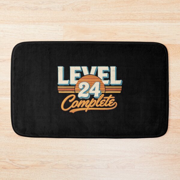 Item preview, Level 24 Complete Distressed Halftone Retro Vintage 24th Birthday Design designed and sold by Zizo-DR44.
