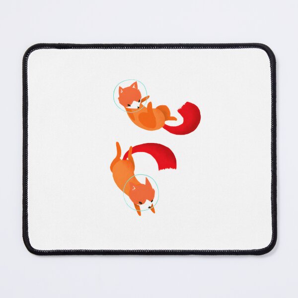 Item preview, Cute Space Foxes Illustration with Cosmic Background and Stars designed and sold by BedCrumbs.