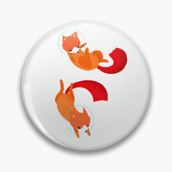 Item preview, Cute Space Foxes Illustration with Cosmic Background and Stars designed and sold by BedCrumbs.