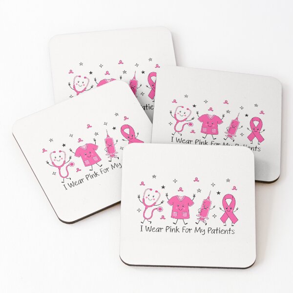 Item preview,  I Wear Pink For My Patients Doodle Breast Cancer Nurse designed and sold by jackelmbradyt.