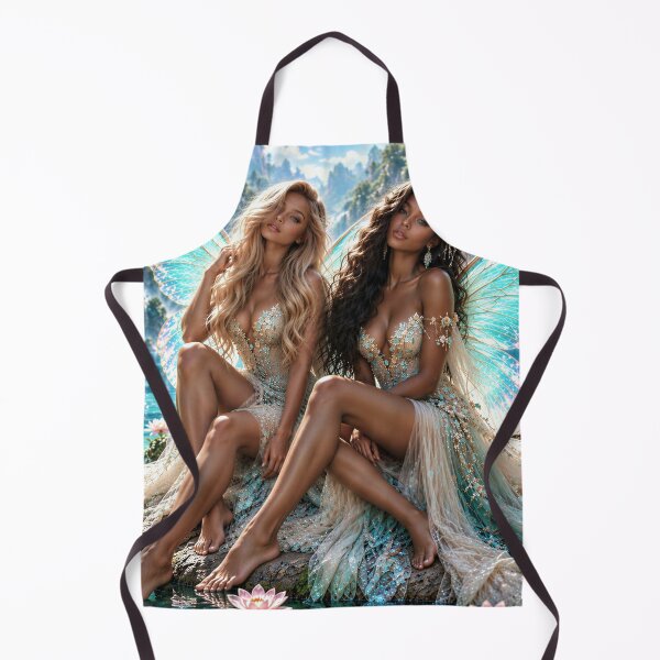 Item preview, Enchanted Falls – Fairies of the Crystal Paradise designed and sold by DreamyWallVibes.