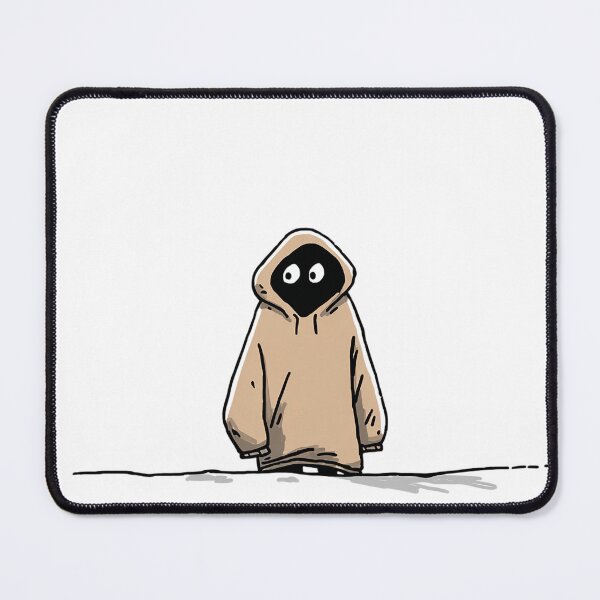 Item preview, Tiny Void in Beige Hoodie – Minimal Lonely Figure Art designed and sold by Alphakenon.