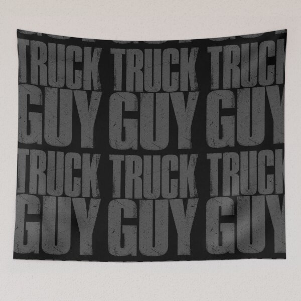 Item preview, Truck Guy Vintage Distressed Typography Design designed and sold by Automotive Art by Greg.