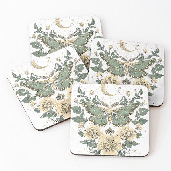 Item preview, Goblincore moth and butterfly moonphases flowers cottagecore  designed and sold by DarrenShanah.