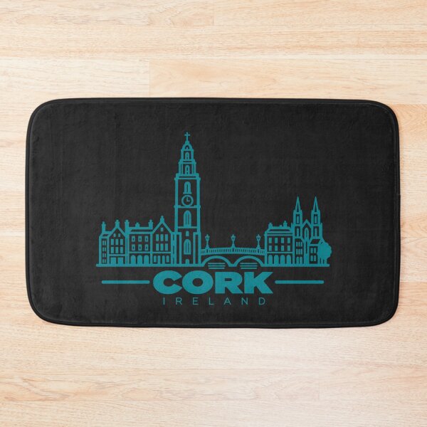 Item preview, Cork Ireland Line Art Skyline Poster designed and sold by CMYKStudio.