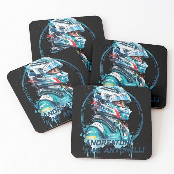 Item preview, Kimi Antonelli Racing Portrait Splatter Art designed and sold by KENNETHPAGANJON.
