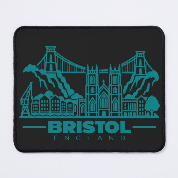 Item preview, Bristol England Line Art Skyline Poster designed and sold by CMYKStudio.