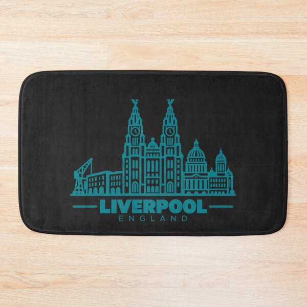 Item preview, Liverpool England Line Art Skyline Poster designed and sold by CMYKStudio.