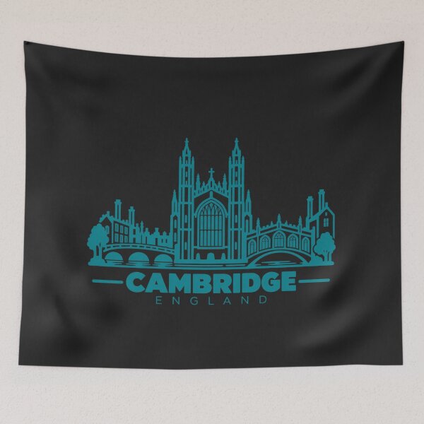 Item preview, Cambridge England Line Art Landmark Poster designed and sold by CMYKStudio.
