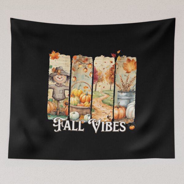Item preview, Fall Vibes Scarecrow Pumpkin Harvest Collage designed and sold by DEIDRAEPERSON.