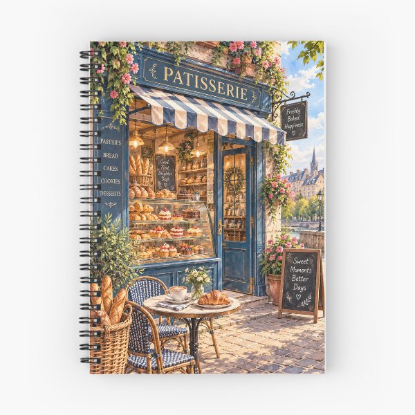Item preview, French Patisserie Watercolor Street designed and sold by Smoimi.