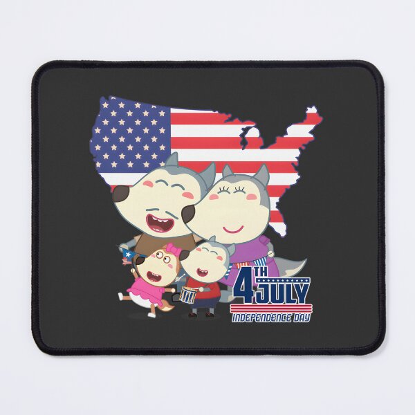 Item preview, Wolfoo Family Celebrating Independence Day Patriotic Design designed and sold by Tad-Stranger.