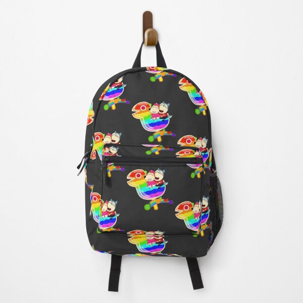 Item preview, Wolfoo and Lucy Riding a Colorful Rainbow Dinosaur Adventure Design designed and sold by Tad-Stranger.