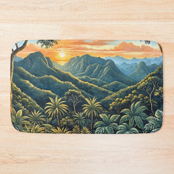 Item preview, THE GOLDEN HOUR OF EDEN | jungle moutains designed and sold by TAMAJAD.