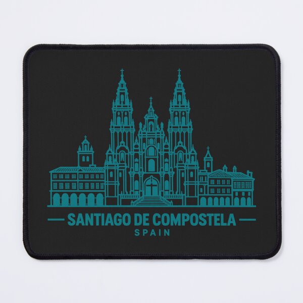 Item preview, Santiago de Compostela Spain Line Art Cathedral Poster designed and sold by CMYKStudio.