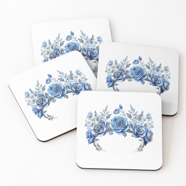 Item preview, Blue Rose Crown | Elegant Floral Aesthetic Art designed and sold by Mandayartstudio.