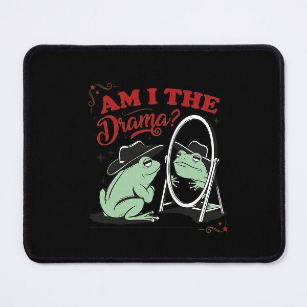 Item preview, Am I The Drama Frog Cowboy Mirror designed and sold by DEIDRAEPERSON.