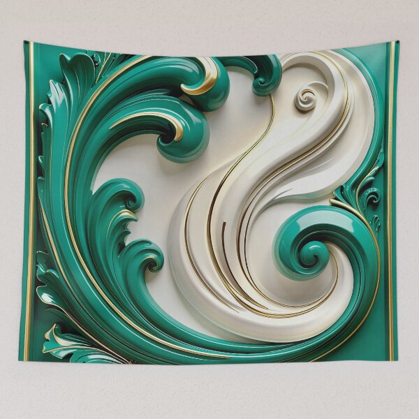 Item preview, Sculptural Jade with Gold Enamel designed and sold by Vicky Brago-Mitchell®.