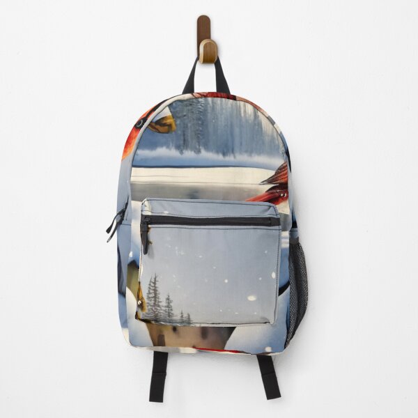 Item preview, Cardinal in a Snowy Lakeside Scene designed and sold by Gustavo Navarro.