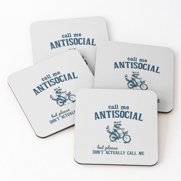 Item preview, Call Me Antisocial Raccoon on Bike designed and sold by DEIDRAEPERSON.