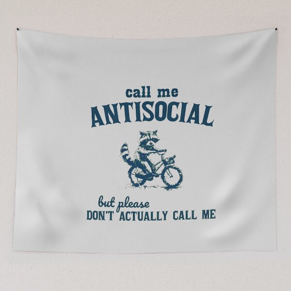 Item preview, Call Me Antisocial Raccoon on Bike designed and sold by DEIDRAEPERSON.