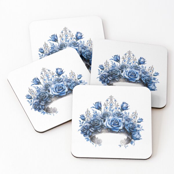 Item preview, Blue Rose Crown | Elegant Floral Aesthetic Art designed and sold by Mandayartstudio.