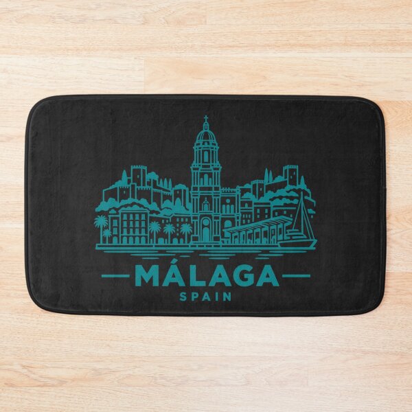 Item preview, Malaga Spain Line Art Skyline Poster designed and sold by CMYKStudio.