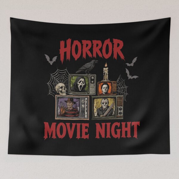 Item preview, Horror Movie Night Retro designed and sold by eliquistgk.