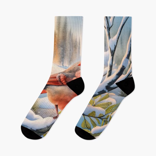 Item preview, Northern Cardinal in Snowy Pines designed and sold by Gustavo Navarro.