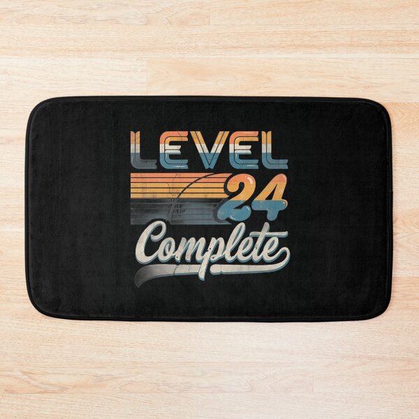 Item preview, Level 24 Complete Glossy Retro Sunset Bold 3D Vintage Birthday  designed and sold by Zizo-DR44.
