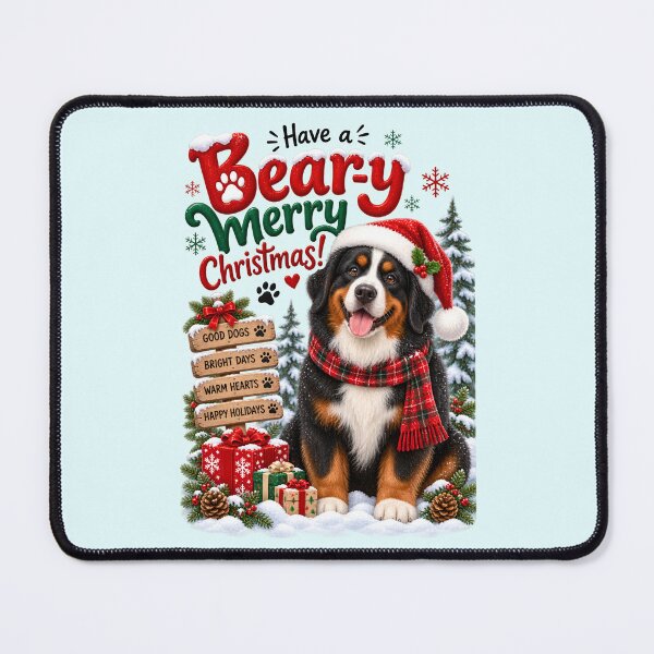 Item preview, Funny Bernese Mountain Dog Christmas designed and sold by Aesthetic-Avenue.
