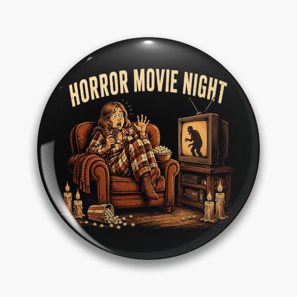 Item preview, Horror Movie Night Retro designed and sold by eliquistgk.