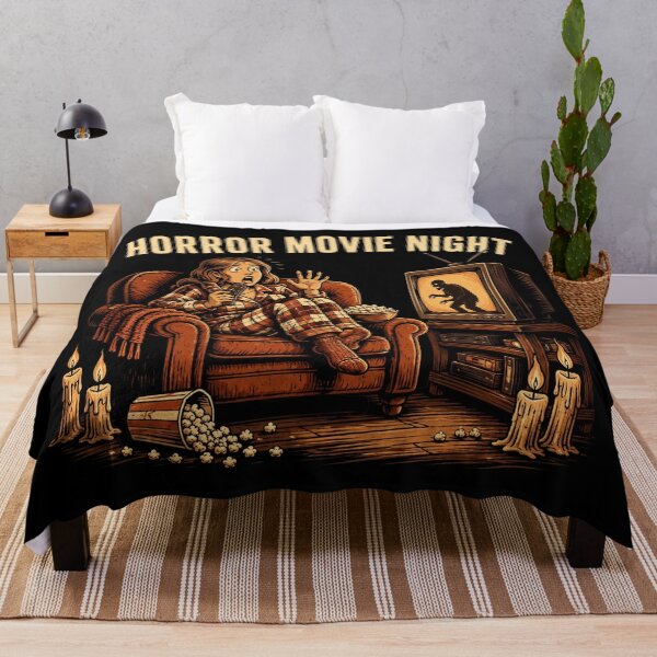 Item preview, Horror Movie Night Retro designed and sold by eliquistgk.