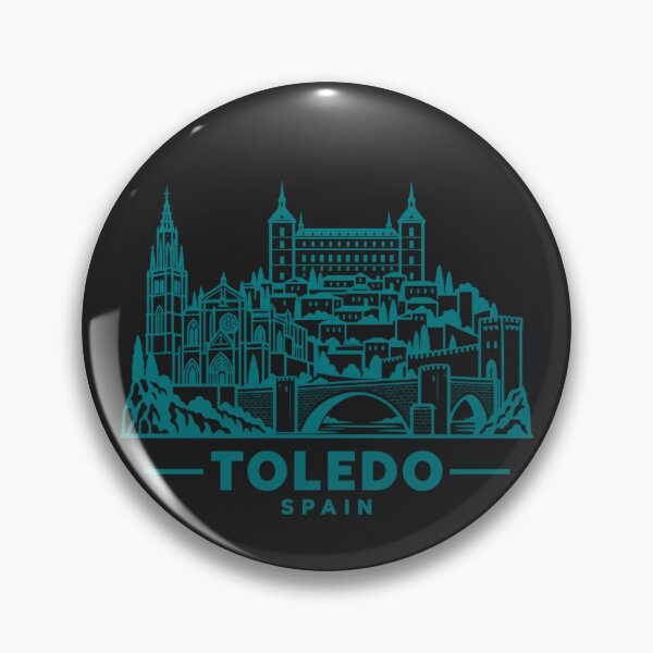 Item preview, Toledo Spain Line Art Landmark Poster designed and sold by CMYKStudio.