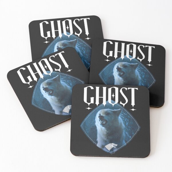 Item preview, G.of.T Ghost Stark Direwolf Center Portrait Badge designed and sold by mitchellckz.