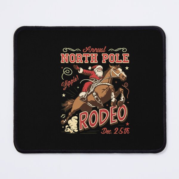Item preview, Annual North Pole Rodeo Santa Horse designed and sold by DEIDRAEPERSON.