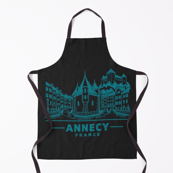 Item preview, Annecy France Line Art Lake Poster designed and sold by CMYKStudio.