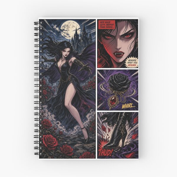 Item preview, Vampire Queen Gothic Horror Comic Panel designed and sold by JonelleTshirts.