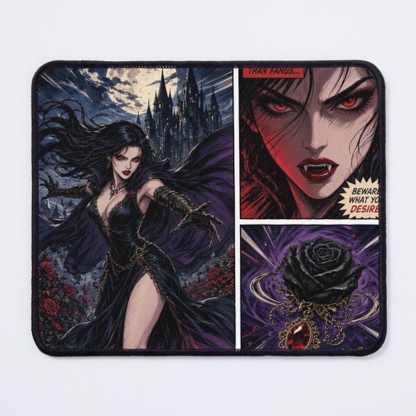 Item preview, Vampire Queen Gothic Horror Comic Panel designed and sold by JonelleTshirts.
