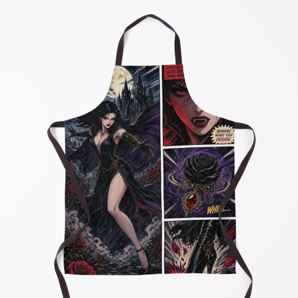 Item preview, Vampire Queen Gothic Horror Comic Panel designed and sold by JonelleTshirts.