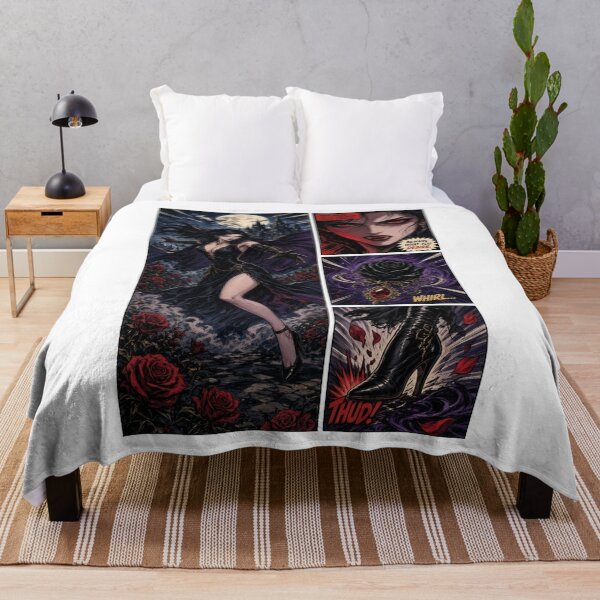 Item preview, Vampire Queen Gothic Horror Comic Panel designed and sold by JonelleTshirts.