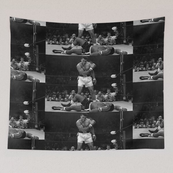 Artikelvorschau, Muhammad Ali – Champion Schwarz-Weiß Vintage Boxing entworfen und verkauft von DGMaxShop.